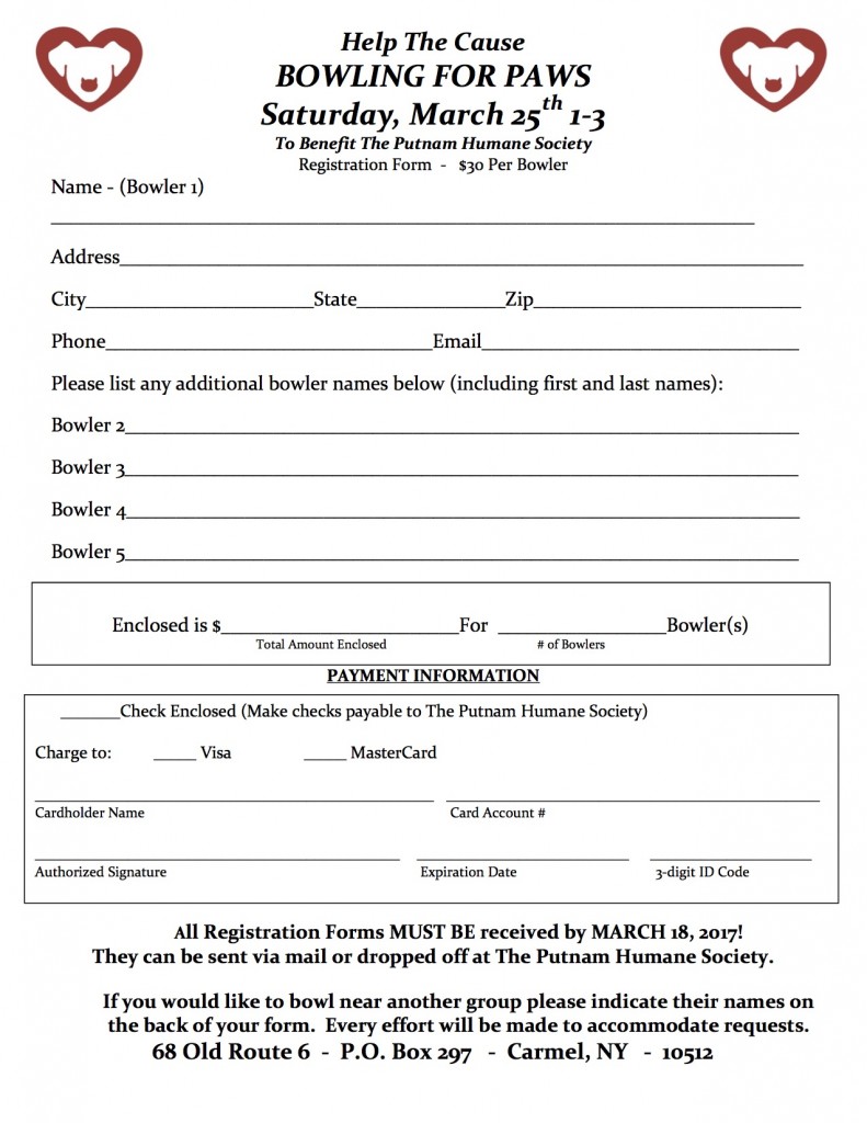 Click Here to Print a Bowling Registration Form!